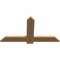 Ekena Millwork Eugene Smooth Timber Gable Bracket, Western Red Cedar, 48"W x 26"H x 1 1/2"D x 5 1/2"F, 13/12 Pitch GBW048X26X0206EUG00SWR - alternate 5